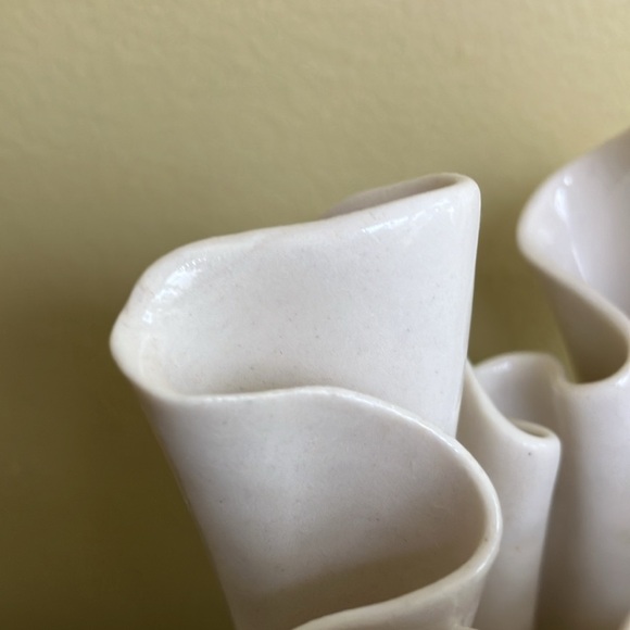 Vintage Draped Handkerchief Porcelain Vase - Carol Barclay - MCM style - Picture 6 of 8